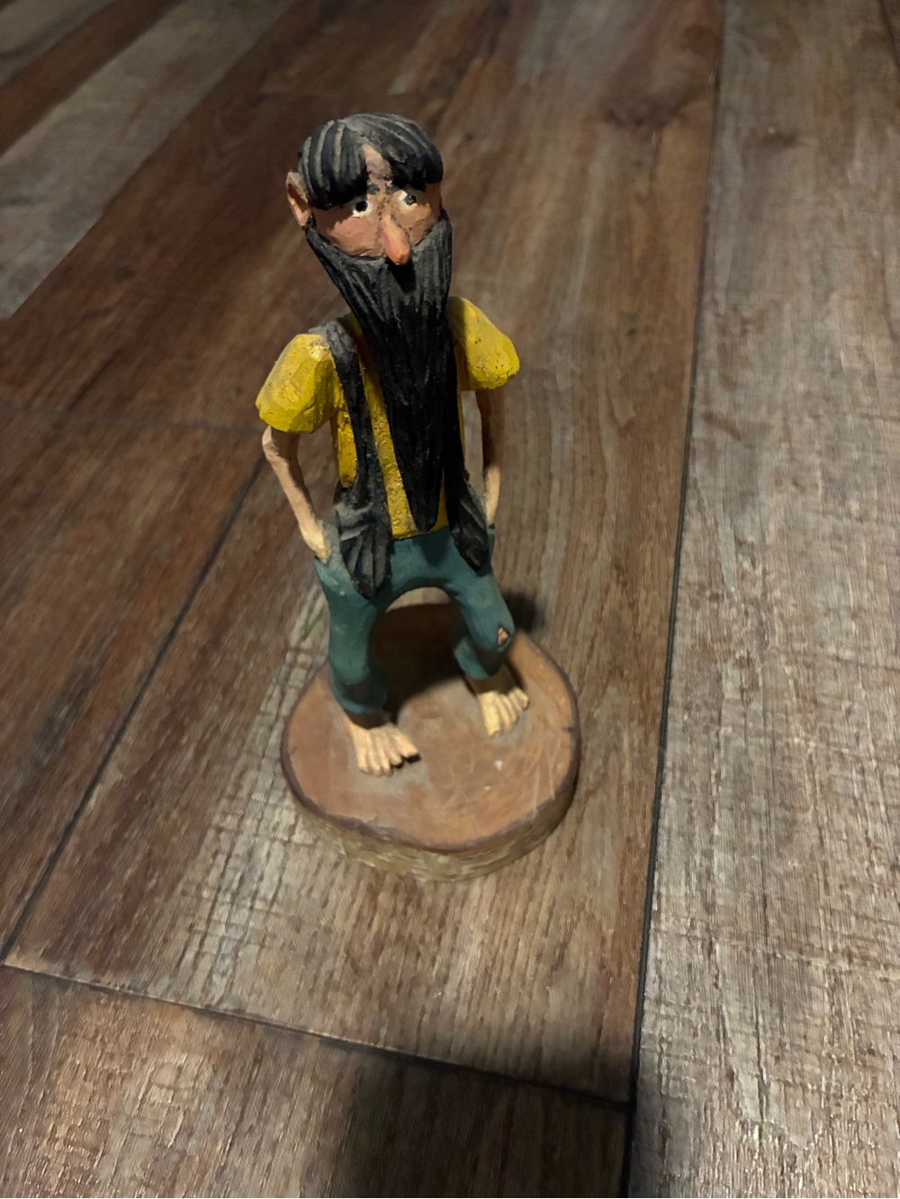 Charles Solomon Joseph Original Signed Hand Carved Vintage Wooden Hillbilly 1984